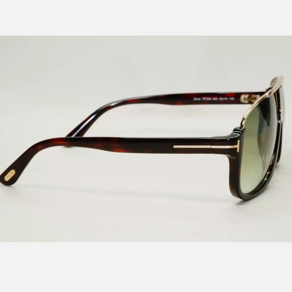 Tom Ford Brown Gold Green Tint Men's 60mm Sunglasses